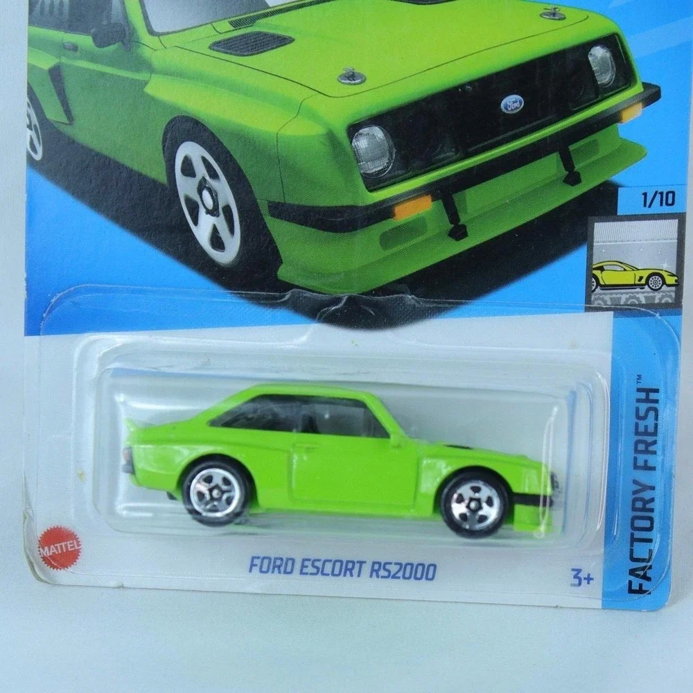 Hot Wheels Green Ford Escort RS2000 Toy Car - NEW